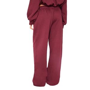 2025 nuevo estilo señoras pulóver chándal acogedor polar Crop sudadera y Joggers conjunto para correr y uso diario - Product Image 3