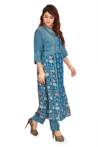Hot on Sale Vêtements traditionnels pour femmes Fashion Kurti Set pour les occasions de fête et de mariage de l'Inde - Product Image 3