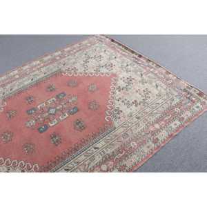 พรมวินเทจตุรกี ขนาดใหญ่ 5.5x7.4 ฟุต (168x227 ซม.) พรมขนสัตว์โมร็อกโกสีแดง - Product Image 5