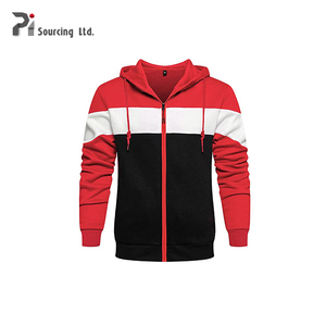 2023 nouveauté hommes 100% coton Slim Fit couleur unie fermeture éclair sweats à capuche avec le meilleur prix direct de l'usine du Bangladesh - Product Image 5