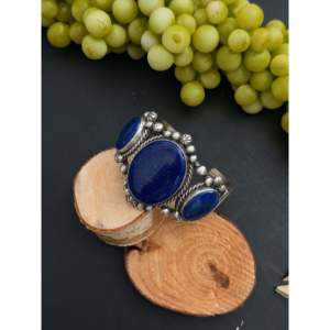 Augustine Largo Lapis & Sterling Silver Cuff Bracelet Fashionable Accessory - Product Image 3