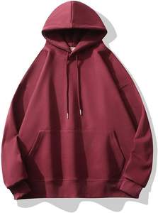 Sudadera con capucha recortada de invierno con bolsillo de lana cuadrado para hombre de alta calidad con hombro caído de algodón en blanco 100% - Product Image 5