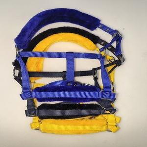 HORSE PP <b>HALTER</b> WITH MINK PADDING ADJUSTABLE HEAD COLLAR AND SILVER FITTING - Product Image 1