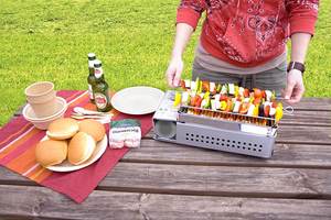 Portable TBG-1 Butane Gas BBQ Stove Infrared Barbecue <b>Grill</b> with Skewer Support Plastic Case Option for <b>Outdoor</b> Commercial Use - Product Image 2