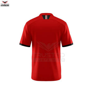 Golf personnalisé de haute qualité pour hommes pour T-shirts polo motif solide coton polyester tissu tricoté Premium pour les golfeurs - Product Image 3
