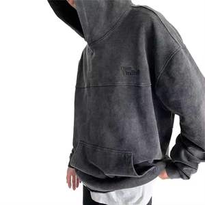 Rafel Mart Industries Heavyweight 500gsm Fleece Hoodie Vintage Pullover con Winter Printed Cropped Hoodie - Product Image 4