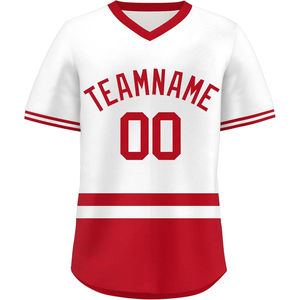 Camisas de béisbol con cuello en V de alta calidad, camiseta de béisbol de malla transpirable, ropa de softbol para jóvenes, uniformes, camiseta de béisbol para hombres - Product Image 1