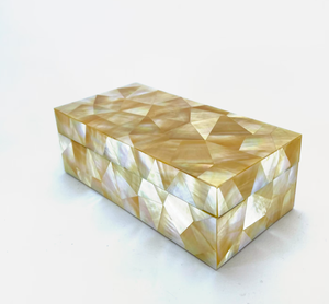 Elegante Caja de Almacenamiento de Joyas Nórdica Moderna de Nácar para Decoración de Sala de Estar, Organizador Multifuncional Hecho a Mano, Regalo - Product Image 1
