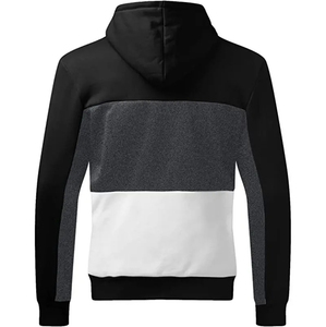 Vente chaude 2025 nouvelle haute qualité en gros Logo personnalisé impression coton plaine fermeture éclair à capuche hommes sweat à capuche zippé - Product Image 3
