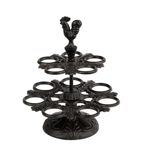 Soporte para huevos de hierro diseñado para combinar con cualquier decoración de cocina, estilo elegante y almacenamiento funcional - Product Image 2