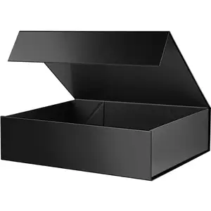 Gift Box 13x9.7x3.4 Inches, Large Gift Box with Lid, Sturdy Shirt Box with Magnetic Lid for Wrapping Gifts (Glossy Metallic