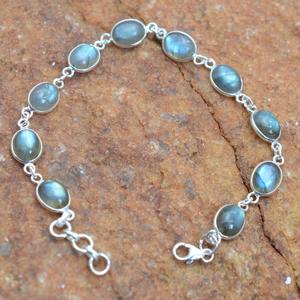 Labradorite Gemstone Jewelry <b>Women</b> <b>Silver</b> Boho Style <b>Bracelet</b> Jewelry 925 <b>Sterling</b> <b>Silver</b> Trending Handmade <b>Bracelet</b> Gift Mom - Product Image 3