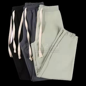 Pantalon de survêtement pour hommes en polyester/coton droit léger décontracté de haute qualité vente en gros de bas quantité minimale de commande - Product Image 2