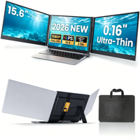 Écran d'extension portable ultra-fin pour ordinateur portable, triple moniteur pour écran étendu d'ordinateur portable, écran étendu pour ordinateur portable