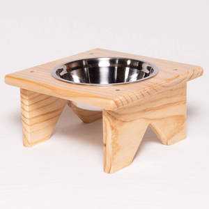 Bol en bois pour animaux de compagnie Sheeri Handicrafts, certifié CE/EU, style zen asiatique, pour l'alimentation, avec option de logo personnalisé - Product Image 3