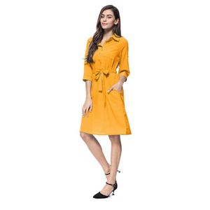 Vestido de tubo clásico de poliéster Spandex con elegante corte delgado y tela transpirable Ideal para ropa de oficina y de negocios - Product Image 1