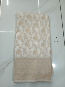 Chic tradicional Nylon Saree tela suave colores vibrantes para bodas fiestas sin esfuerzo comodidad estilo indio paquistaní - Product Image 3