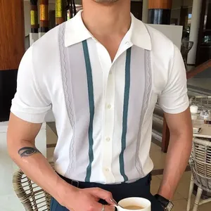 เสื้อยืดแขนสั้นผ้าแคนวาสเนื้อผสมโพลีเอสเตอร์/คอตตอน น้ำหนักเบา คุณภาพสูง ลายเรียบ รับสกรีนโลโก้ แห้งเร็ว สำหรับผู้ชาย - Product Image 5