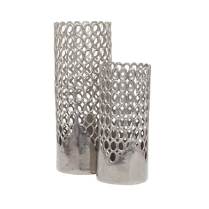 Jarrón de Metal de diseño contemporáneo, acento decorativo moderno, Ideal para hoteles, estilo Interior, decoración del hogar y fines de regalo - Product Image 5