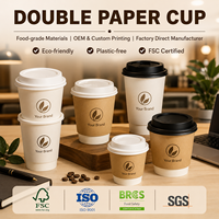 Gobelet à café isotherme à double paroi extra épais, résistant à la chaleur, biodégradable, personnalisable, pour commandes en gros et stocks importants, Upack