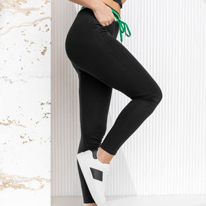Ensemble pantalon de survêtement et sweat à capuche d'hiver pour femmes personnalisé Survêtements de course unis de couleur assortie avec devant plat Style Streetwear - Product Image 3