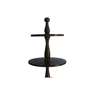 ถาดไม้2-Tiered แบบตั้งสำหรับวางขนมหวานแบบเรียบสำหรับเค้กคัพเค้กคุกกี้ - Product Image 1