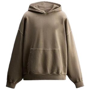 เสื้อฮู้ดผ้าฝ้ายโอเวอร์ไซส์สำหรับผู้ชายเสื้อฮู้ดสองชั้นโอเวอร์ไซส์ผ้าคอตตอน - Product Image 4