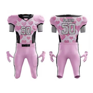 Conjunto de Uniforme de Fútbol Americano para Hombre, de Secado Rápido, Personalizable con Nombre y Número, Transpirable, Antibacterial, Jersey de Tackle - Product Image 1