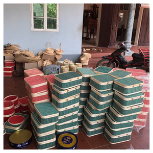 Caja de Regalo de Bambú, Madera Contrachapada de Bambú Lisa con Cierre para Cosméticos, Juego de Regalo, Empaque, Exhibición en Estantes de Venta al por Menor, Vietnam - Product Image 1