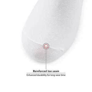 Calcetines tobilleros de algodón acolchados para hombre y mujer, medias transpirables con el mejor rendimiento, con logotipo personalizado, ropa deportiva - Product Image 3