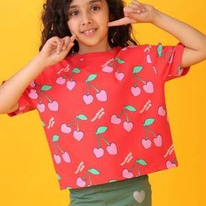 T <b>Shirt</b> for Girls and Boys Summer Casual Short Sleeve Solid Print Design Washed Techniques Soft Comfortable - Product Image 4