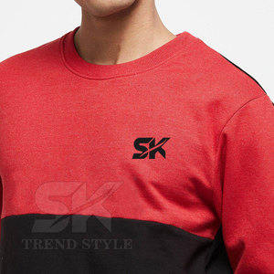 New Arrival Custom Design Split Color <b>Plain</b> <b>Sweatshirts</b> Factory Direct Sale Split Color <b>Plain</b> <b>Sweatshirts</b> In Wholesale - Product Image 5