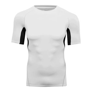 Respirant maille Compression Gym chemise hommes séchage rapide entraînement Fitness t-shirt en gros entraînement vêtements de sport - Product Image 5