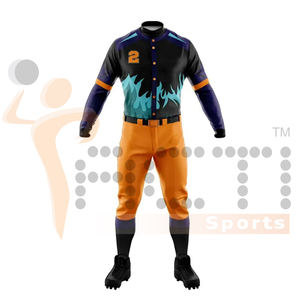 Sublimación Uniforme de béisbol Camisas Equipo Béisbol Jersey Set Nombre Uniforme del equipo de béisbol Jersey y pantalones - Product Image 3