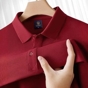 เสื้อโปโลผ้าฝ้ายแท้สำหรับผู้ชาย, เสื้อ100% แฟชั่นลำลองแขนสั้นระบายอากาศได้ดีเหมาะสำหรับใส่ไปกอล์ฟ - Product Image 1