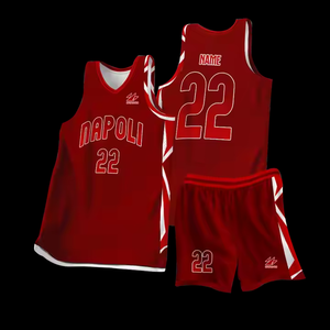 Réversible Basket Ball Enfants Singlets Gilets Kit Conception Logo Uniformes Basketball Maillots Ensembles - Product Image 1