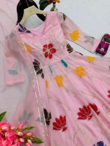 Nueva Colección de Vestidos Anarkali con Bordado y Lentejuelas, Traje Sharara para Mujer, Ropa de Fiesta y Boda - Product Image 6