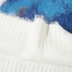 Suéter de Mohair de Algodón con Cuello Redondo para Mujer, Diseño de Fábrica, Personalización al por Mayor, Suéter de Mohair Tejido para Mujer - Product Image 3