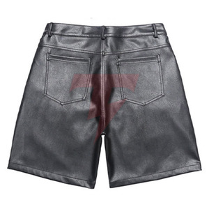 Pantalones Cortos de Cuero Ecológico Transpirables para Hombre, Diseño Casual Premium, Cintura Alta, Durabilidad y Comodidad Diaria - Product Image 3