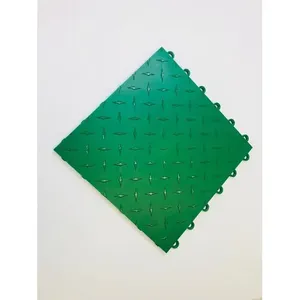 Carreaux de sol de garage à emboîtement verts 50-Count Dégagements de plaque de diamant pour terrasse de sous-sol - Product Image 1