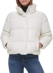 Chaqueta acolchada de piel sintética corta estilo callejero para mujer, venta al por mayor, abrigo holgado de manga larga con cremallera para invierno, bolsillos de alta calidad - Product Image 6