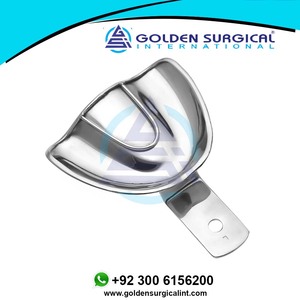 Grand porte-empreintes dentaire, prothèse complète, supérieur, solide |   Porte-dents en acier inoxydable, plateau d'empreinte dentaire durable, vente en gros - Product Image 6