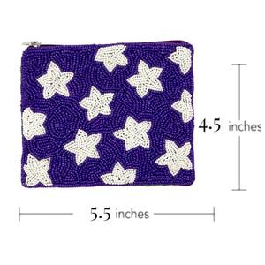 Monedero de Cuentas Hecho a Mano con Diseño de Fruta Naranja, Bolsa de Cuentas Blancas con Hoja Verde, Cartera Pequeña con Cremallera, Artesanía Linda para Regalo - Product Image 4