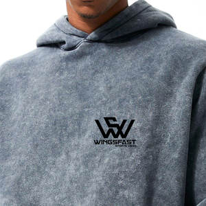 ชุดวอร์มลำลองสำหรับผู้ใหญ่ซักเสื้อผ้า100% ผ้าคอตตอนฟอกสีสไตล์ล่าสุด - Product Image 6