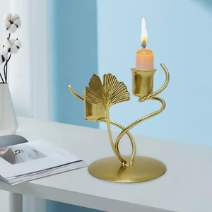 Portavelas de mesa de Metal regalo de Navidad candelabro dorado de moda exclusivo hogar sala de estar fiesta evento Decoración - Product Image 1