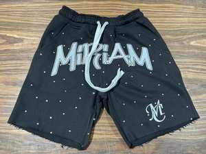 Pantalones cortos para hombre con logotipo bordado desgastado, pantalones cortos de verano con borde cortado, pantalones cortos lavados con ácido para hombre de Elegant Sports - Product Image 6