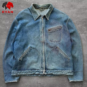 Veste en jean à boutons pour homme, design personnalisé, OEM ODM, style classique, vêtements décontractés et tendance - Product Image 1