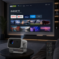 Projecteur intelligent MUZEE 1080P Full HD Allwinner H713 WiFi 6 avec mise au point motorisée – Prix de gros usine OEM/ODM