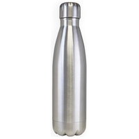 Logo personnalisé Sport Bouteille D'eau Manteau De Poudre Noire En Acier Inoxydable 500ml à 1000ML Thermos Fiole À Vide