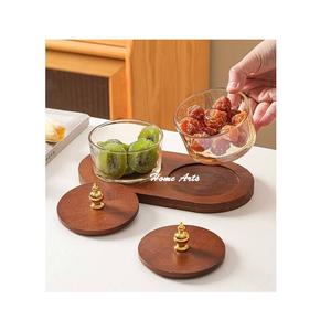 Serveur de dattes de chocolats de taille et de forme personnalisées Serveur de noix en bois fait à la main pour un usage décoratif de restaurant - Product Image 6